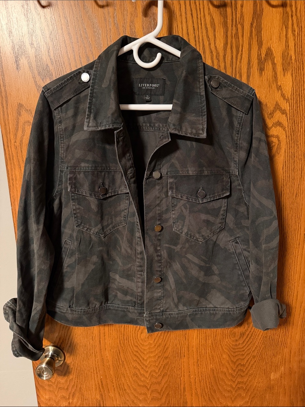 Liverpool Men's Black Camo Field Jacket